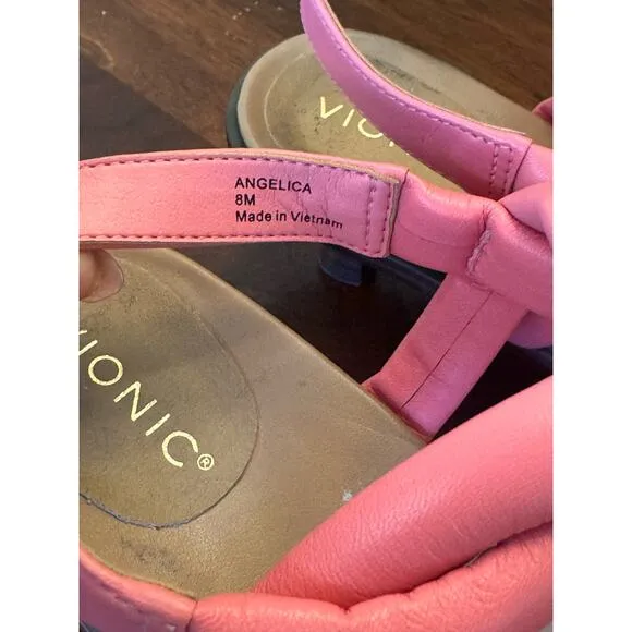 Vionic Angelica Women's Kitten Heeled Sandals size 8