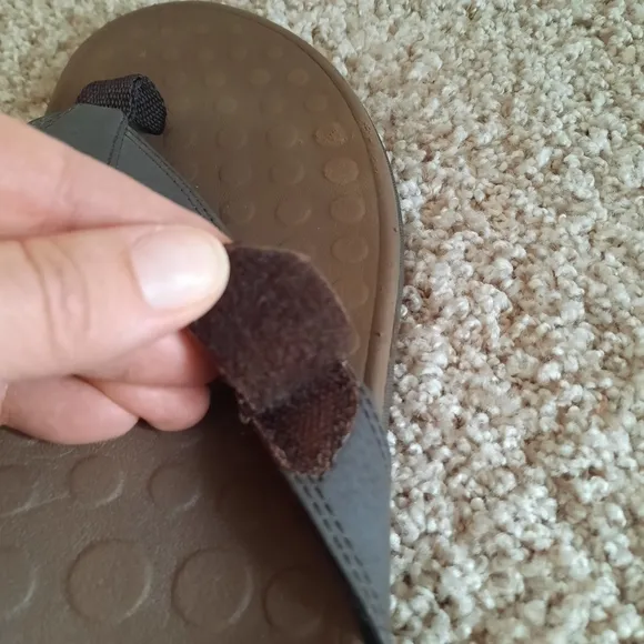 Vionic Tide Ryder Chocolate Orthaheel Orthopedic Flip-flop Thong Sandals Size 10