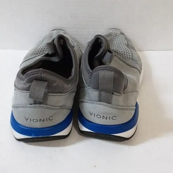 Vionic Trent men's athletic Grey Bleu sneakers size 12 casual office performance