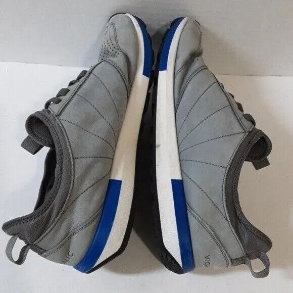 Vionic Trent men's athletic Grey Bleu sneakers size 12 casual office performance