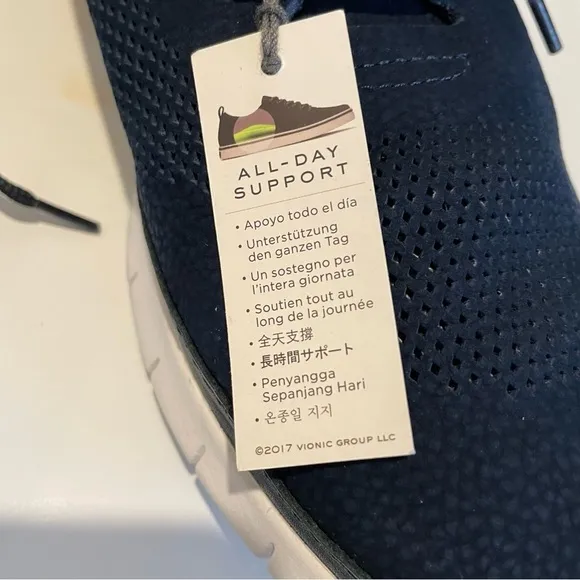 Vionic Tucker Lace-up Casual Sneaker Navy 9.5