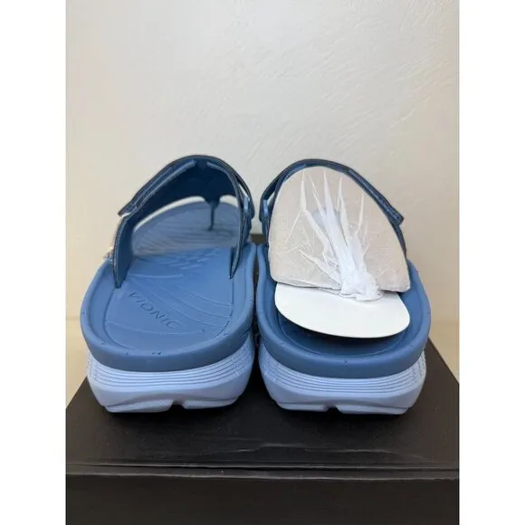 Vionic Unisex‎ Sky Blue Restore II Thongs Sandals Size 10 1/2 Mens 12 Womens
