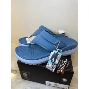 Vionic Unisex‎ Sky Blue Restore II Thongs Sandals Size 10 1/2 Mens 12 Womens
