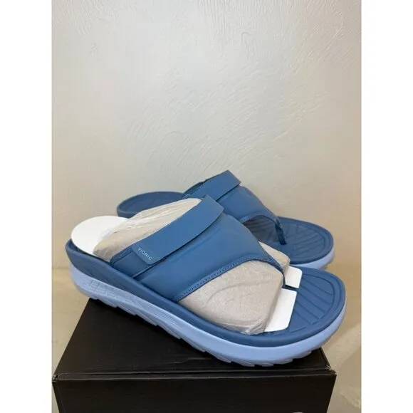 Vionic Unisex‎ Sky Blue Restore II Thongs Sandals Size 10 1/2 Mens 12 Womens