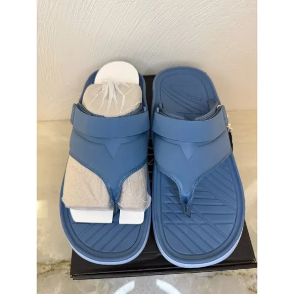 Vionic Unisex‎ Sky Blue Restore II Thongs Sandals Size 10 1/2 Mens 12 Womens