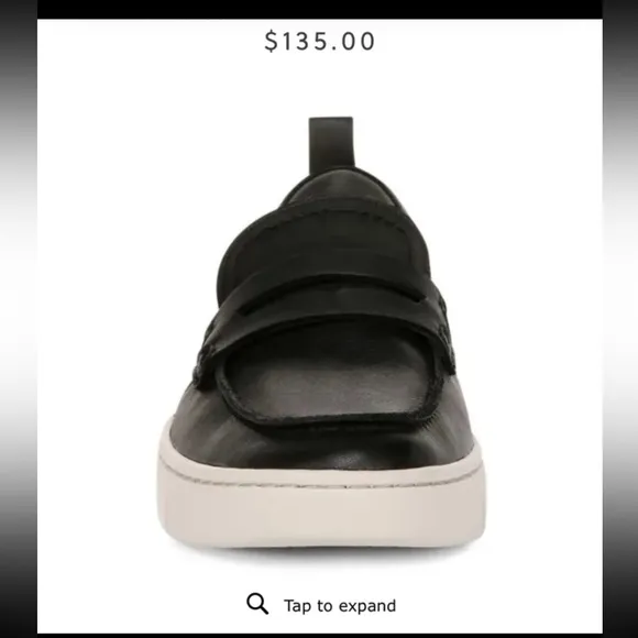 Vionic UPTOWN LOAFER in Black Leather size 9.5
