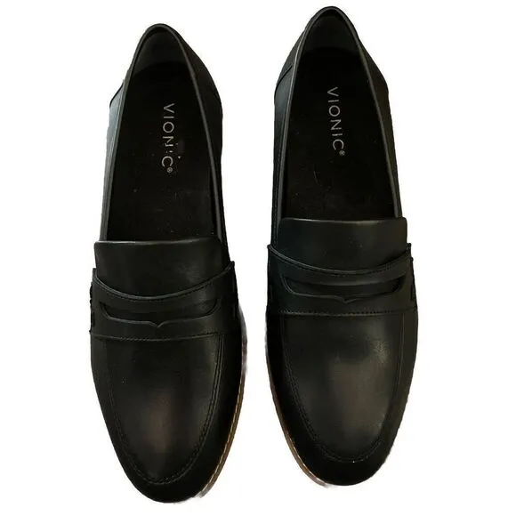 Vionic Women's Cheryl II Loafers I7819L1- BLACK BRAND NEW Size 9 Wide