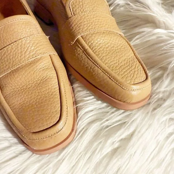 VIONIC | Womens Sellah Leather Slip On Loafers &quot;Macaroon Tumbled Leather&quot; | 8