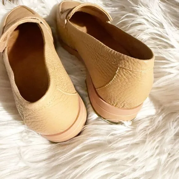 VIONIC | Womens Sellah Leather Slip On Loafers &quot;Macaroon Tumbled Leather&quot; | 8