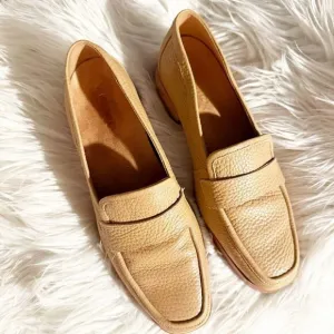 VIONIC | Womens Sellah Leather Slip On Loafers &quot;Macaroon Tumbled Leather&quot; | 8