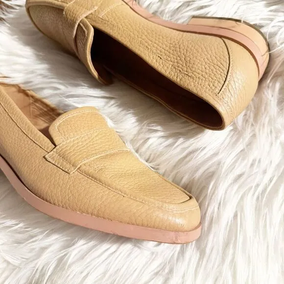 VIONIC | Womens Sellah Leather Slip On Loafers &quot;Macaroon Tumbled Leather&quot; | 8