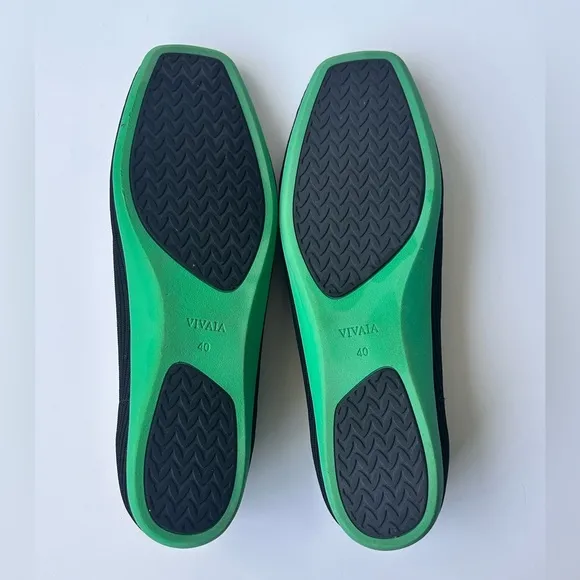 Vivaia Margot Walker Lightweight Square Toe Flats EU40 US7-7.5