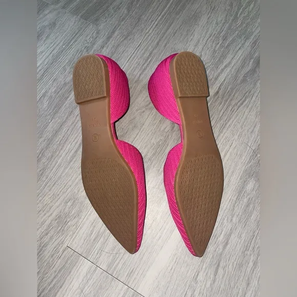 Vivaia pointed toe Melia Half d’orsay pink flat