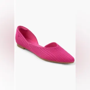 Vivaia pointed toe Melia Half d’orsay pink flat