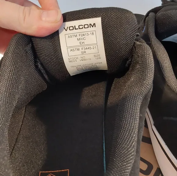 Volcom Men's Black Sneakers 12W
