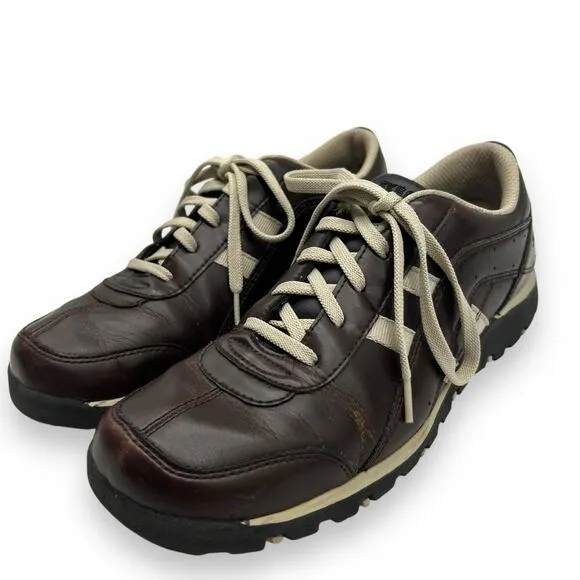 VTG Sketchers Brown Leather Sneakers Men's Size 8.5 Bowling Rockabilly Retro