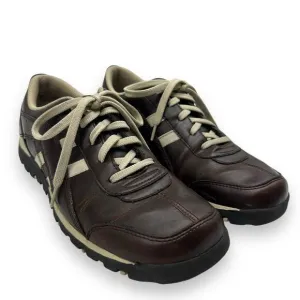 VTG Sketchers Brown Leather Sneakers Men's Size 8.5 Bowling Rockabilly Retro