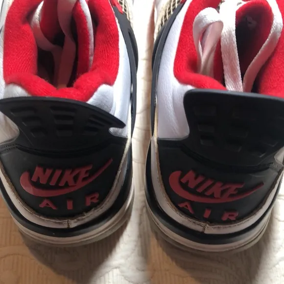 VTG Y2k rare hi -top Athletic Nike air Jordan 4 retro fire red Sneakers