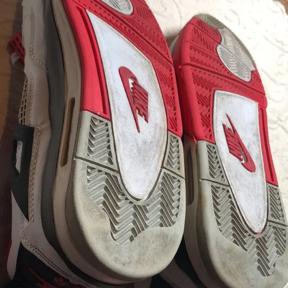 VTG Y2k rare hi -top Athletic Nike air Jordan 4 retro fire red Sneakers