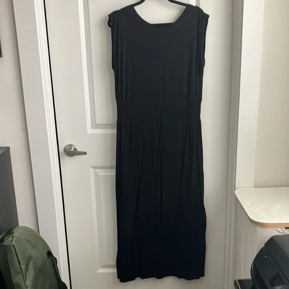 WHBM Sleeveless Smocked Slub Dress