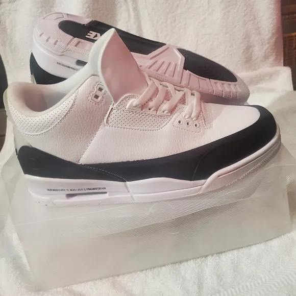 White and Black Sneakers with Unique Design