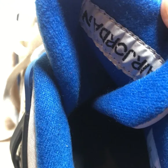 White and Blue rare ahi- top military blues Y2k flight air Jordan  Sneakers