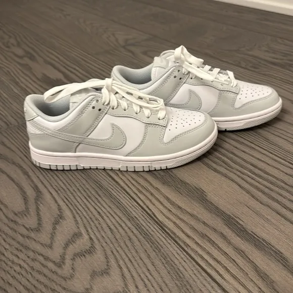 White and Gray Nike Dunks