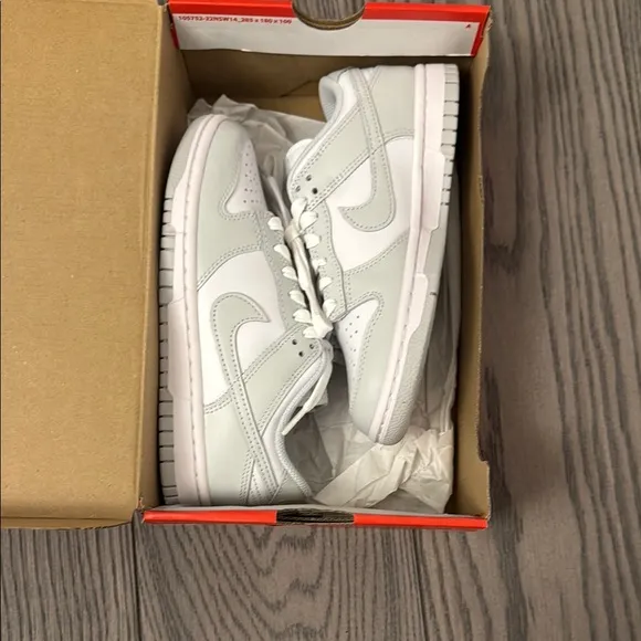 White and Gray Nike Dunks