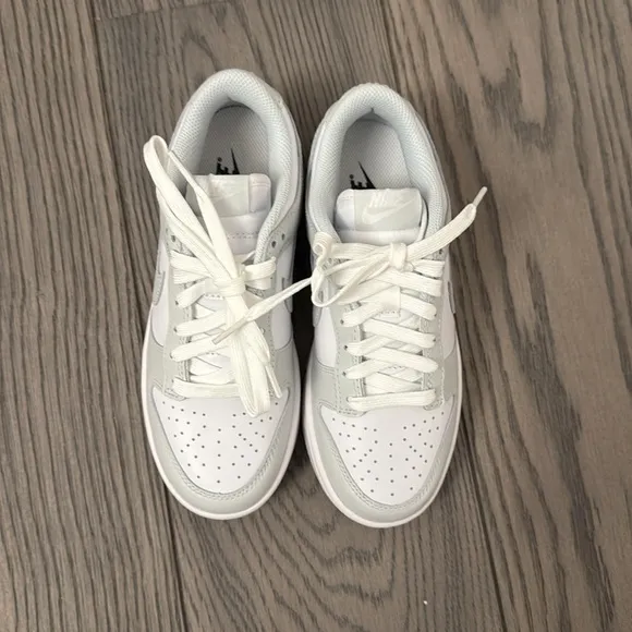 White and Gray Nike Dunks
