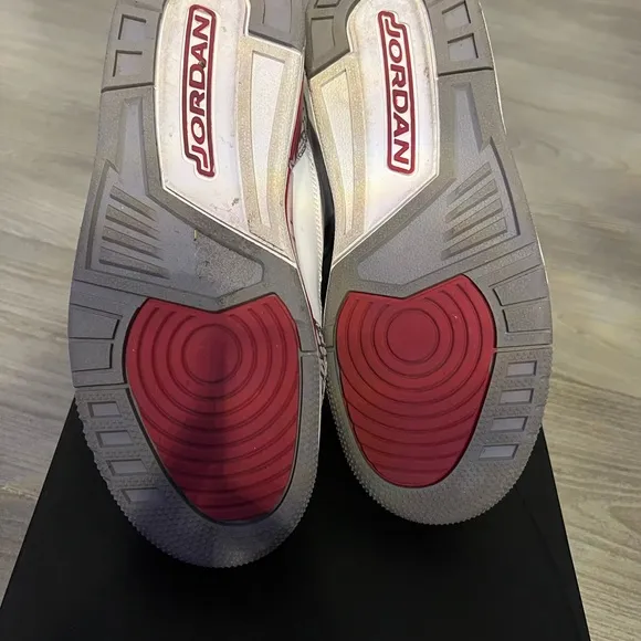 White and Red Sneakers with Elephant Print