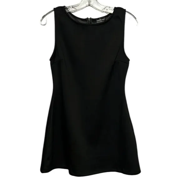 White Fox She's A Go Getter Dress Black Medium Going Out Party Mini Minimalist