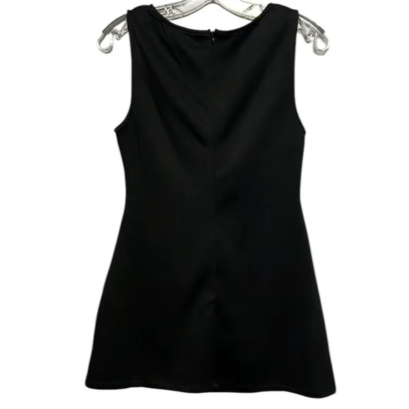 White Fox She's A Go Getter Dress Black Medium Going Out Party Mini Minimalist