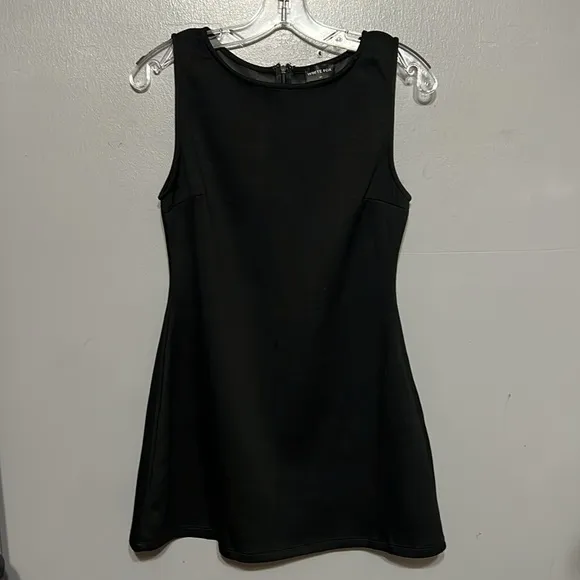 White Fox She's A Go Getter Dress Black Medium Going Out Party Mini Minimalist