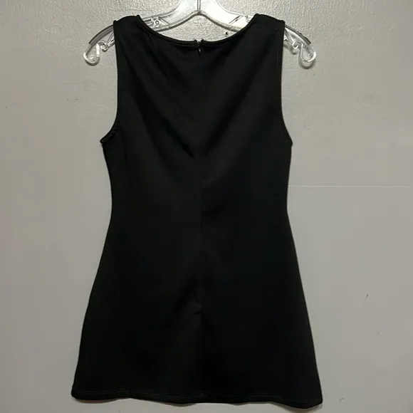 White Fox She's A Go Getter Dress Black Medium Going Out Party Mini Minimalist