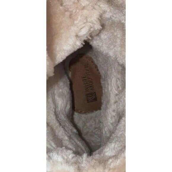 White Mountain Womens Trader  Brown Suede Pull On Mid Calf Snow Boots Size 9M