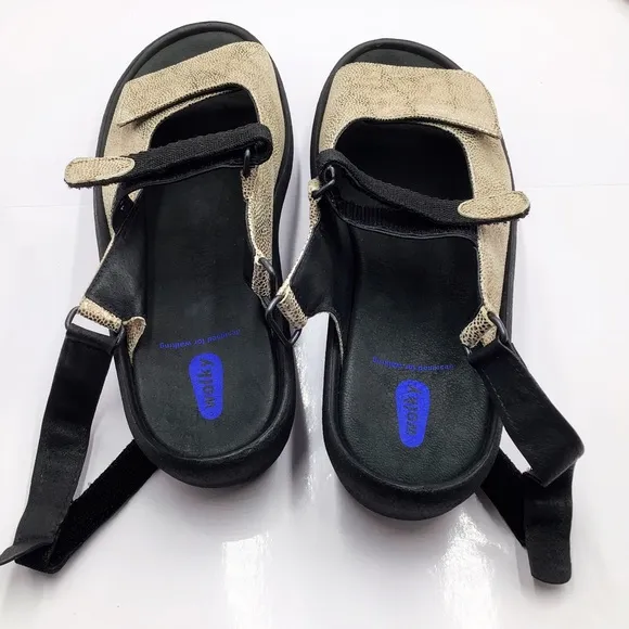 {WOLKY} Jewel Beige Caviar Sandals