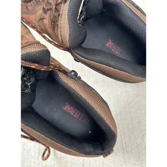 Wolverine Men’s 11M Hudson Steel-Toe Work Boots Dark Brown/Black Nubuck Leather