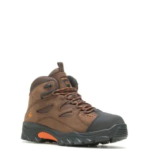 Wolverine Men’s 11M Hudson Steel-Toe Work Boots Dark Brown/Black Nubuck Leather