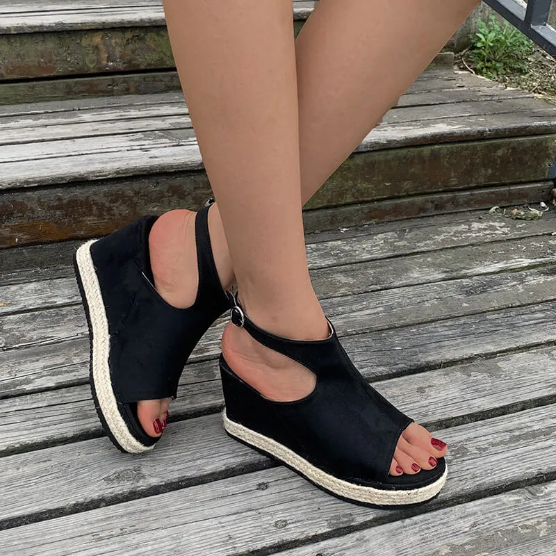 Women Espadrilles Platform Wedge Sandals