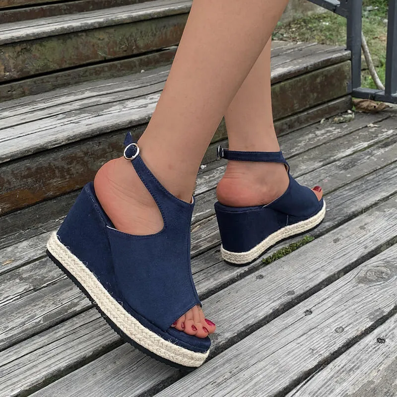 Women Espadrilles Platform Wedge Sandals