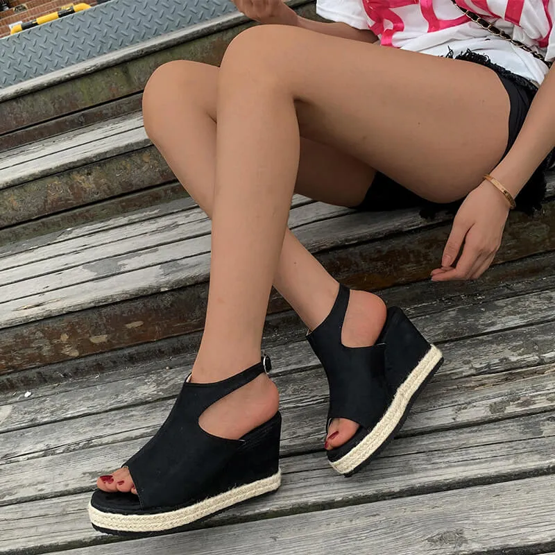 Women Espadrilles Platform Wedge Sandals