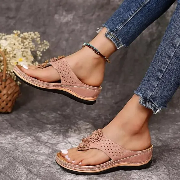 Women Flip Flops Thong Sandals Arch Support Cushion Summer Slippers Shoes