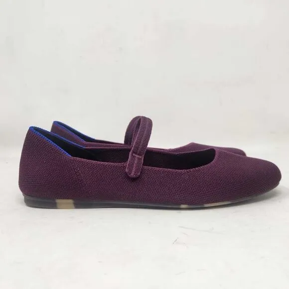 Women's 7.5 Rothy's The Square Mary Jane flats Wild Orchid (from Anthropologie)