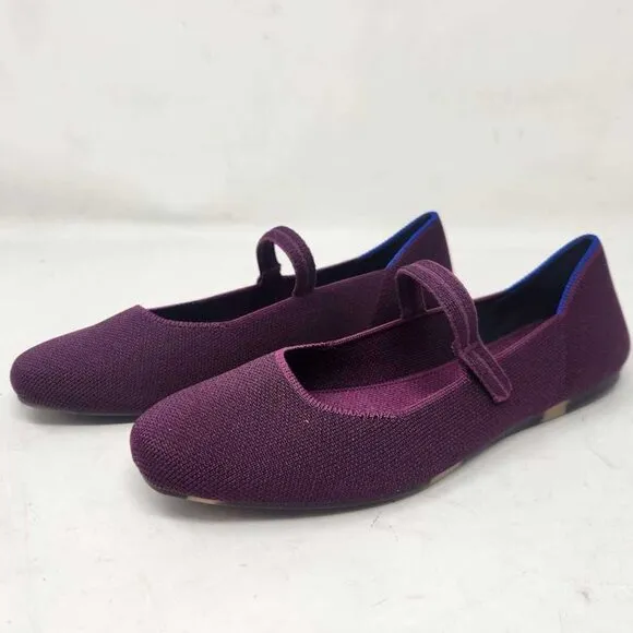 Women's 7.5 Rothy's The Square Mary Jane flats Wild Orchid (from Anthropologie)