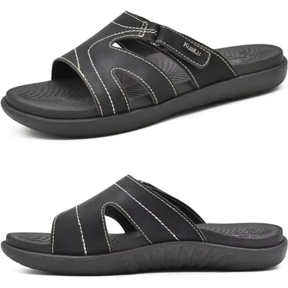 Womens Fashion Orthotic Slides Ladies Lightweight Athletic Yoga Mat