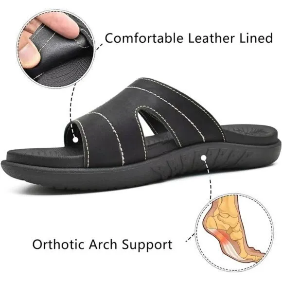 Womens Fashion Orthotic Slides Ladies Lightweight Athletic Yoga Mat