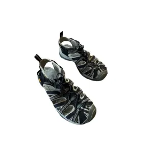 Women’s Keen Size 7.5 Black Whisper Closed Toe Sport Water Friendly Sandals