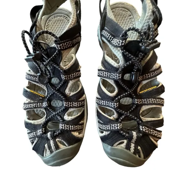 Women’s Keen Size 7.5 Black Whisper Closed Toe Sport Water Friendly Sandals