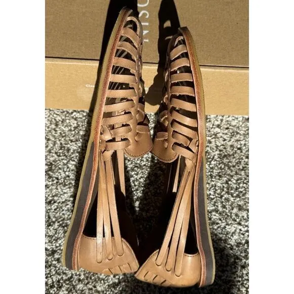 Women's Nisolo Huarache Sandals in ALMOND color - size 10 NEW in BOX
