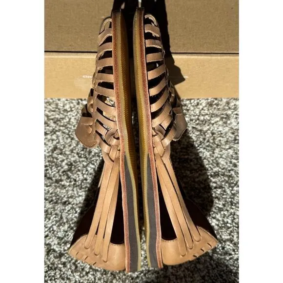Women's Nisolo Huarache Sandals in ALMOND color - size 10 NEW in BOX